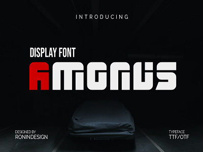 Amonus - Display Font