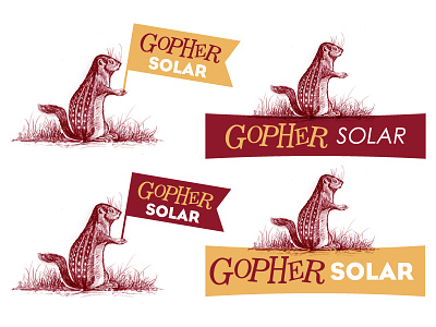 Gophers Everywhere branding concept gophers hand drawn illustration logo logotype
