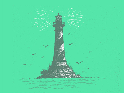 Beacon Meditation beacon coast illustration lighthouse meditation steadfast