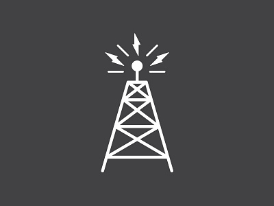 In The News electricity icon in the news minimal news spark stroke tower vector web