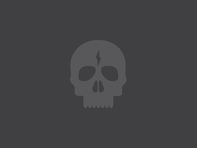 Stealth bolt logo skull stealth vector
