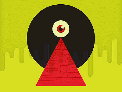 Mars Attacks! eyeball fan art illustration jowls mars attacks! martians pyramid