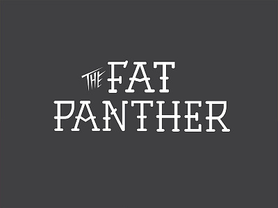 Fat Type 2 branding custom type fat panther font lightning panther typography