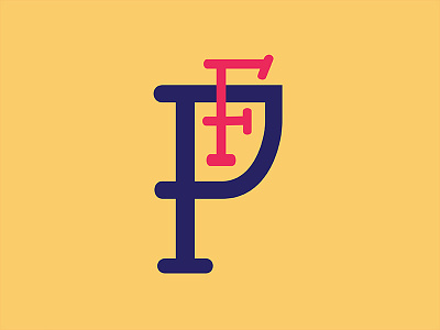 Eff Pee branding custom custom type f initials monogram p type