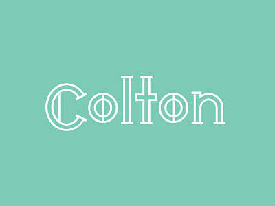 Colton announcement baby colton custom lettering sleep