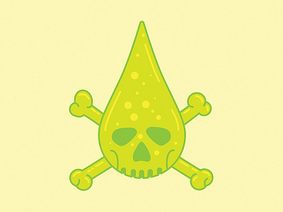 Hazardous Spill bones chemicals drop hazard icon safety skull spill