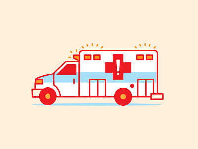 Sirens ambulance icon lights safety sirens vector wheels