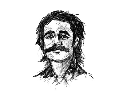 Lil' Murray 70s bill murray illustration pencil