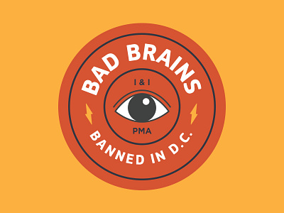 Banned bad brains banned eye i i lightning pma