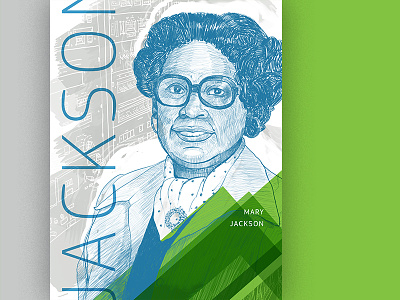 Mary Jackson engineer illustrasion poster