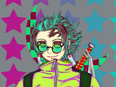 psychadelic Tanjiro