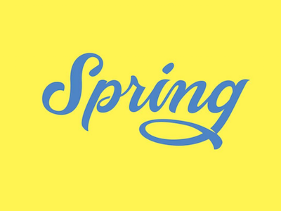 Spring time art desginer design font fonts hand lettering lettering letters type typography