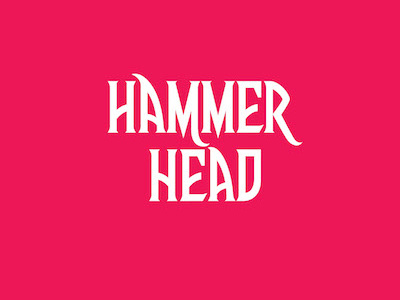 Hammerhead type art hand lettering desginer logo font fonts letters lettering typography type