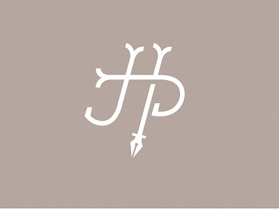 HP Monogram design designer draw drawing font fonts lettering letters logo los angeles typography vector art