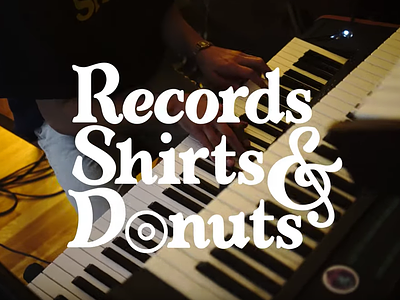 Records Shirts & Donuts art branding desginer design font fonts hand lettering lettering letters logotype los angeles script type typography vector
