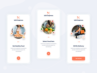 Food Onboarding App UI