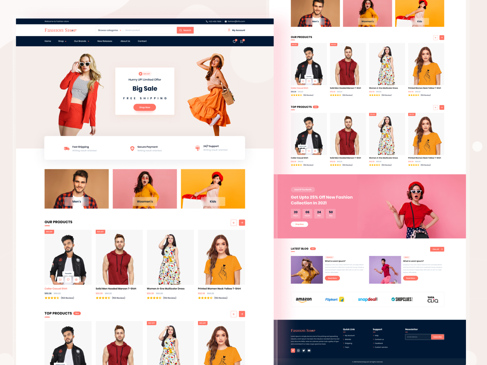 E-commerce Website by Ajendra Sutariya on Dribbble