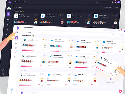 Project Management Grid View