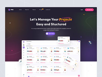 Project Management Landing Page