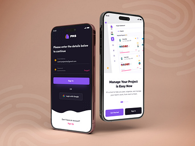 Task Management App UI app design app ui dark mode app design light mode app login ui minimal design pms pms app project app project management app task task app task management app ui ui design ux ux design