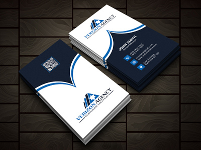 Vertical Business Card Design branding business card clean design corporate design illustration logo ui ux vector