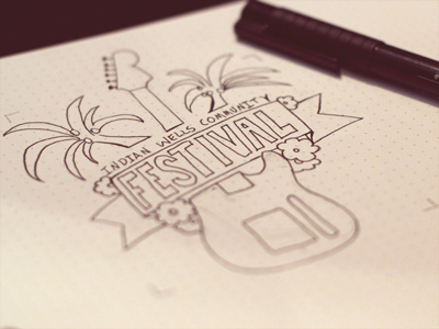 Festival Logo Sketch festival logo music