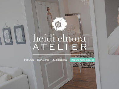 Heidi Elnora Atelier dresses page photo website wedding workshop