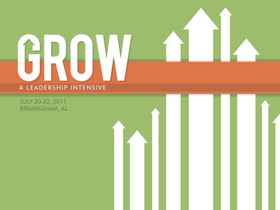 Grow Revised church conference green identity