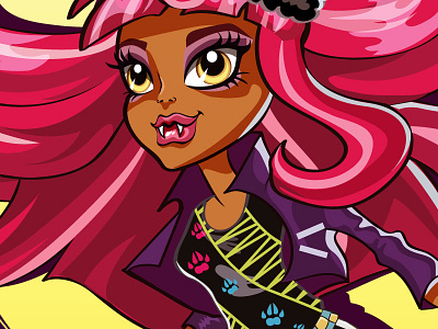 Howleen Monster High cartoon cartooning doll fanart high monster monsterhigh