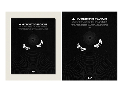 A HYPNOTIC FLYING artwork design editorial magazine poster print type vector visual visual design