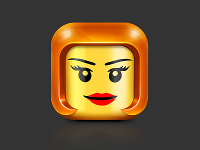 Lego girl icon ios lego