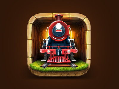 Icon design design icon ios locomotive train