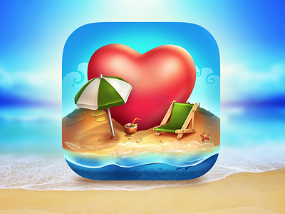 Ios icon for Paradise Island2 design icon icondesign ios paradiseisland sea