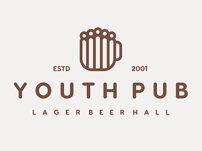 Concept logo for Youth Pub ai illustration photosop ps