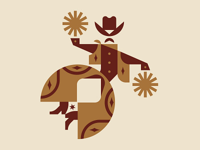 Cowboy Cheer cheer cowboy funny hat logo logolounge man