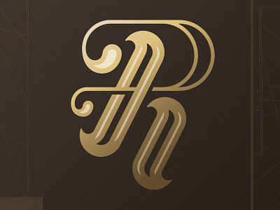 R fight gold letter r type typefight