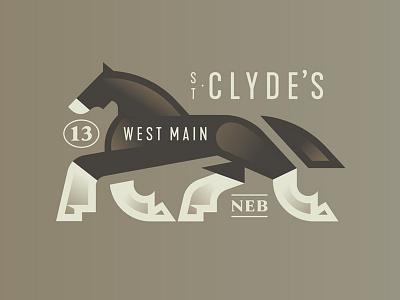 Clyde's animal clydesdale horse run strong