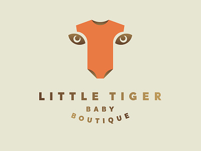 Little Tiger animal baby onesie tiger