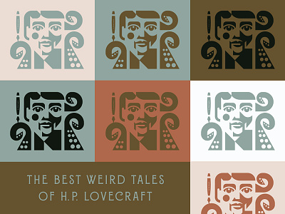 The Best Weird Tales of H.P. Lovecraft cthulhu face man tentacle writer