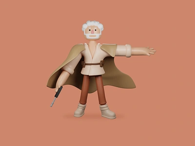 Starwars Fanart - 3D Modeling 3d blender3d character design design environtment ilustration luke skywalker render starwars webdesign