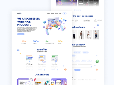 Product Development Landing Page Design