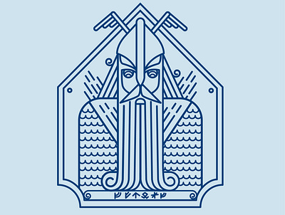 Viking Logo icon illustration logo vector