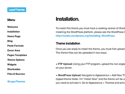 Theme Docs documentation themes wip wordpress