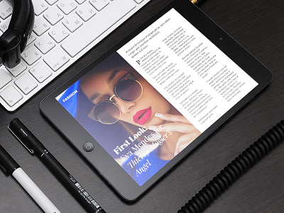 Ipad Magazine Concept concept ipad layout magazine ui