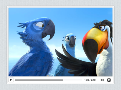 Clean Video Player ui player video psd