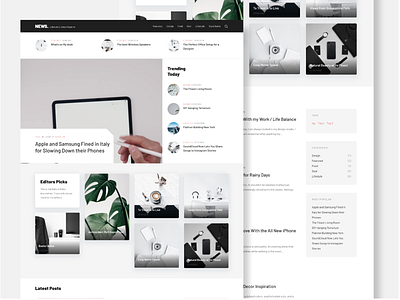 News Magazine Concept blog blog design design magazine minimal psd wordpress