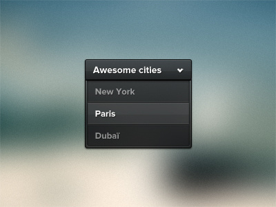 Dark dropdown dribbble