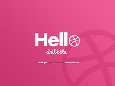 Hello Dribbble! debut firsth invite shot