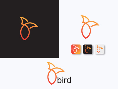 bird logo abstract logo bird bird icon bird logo clean color creative design icon logo logo design logo mark logo mark symbol logodesign logotype minimal phone symbol typography vector