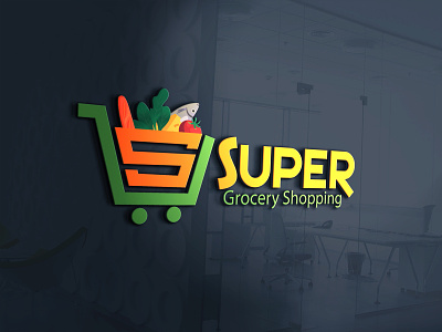 Super Grocery Logo business business truck cart dribbble fiverr grapixbylis grocery grocery shop grocery shopping grocery store market market logo organic retail retail business retail store shop store business supershop supershop logo